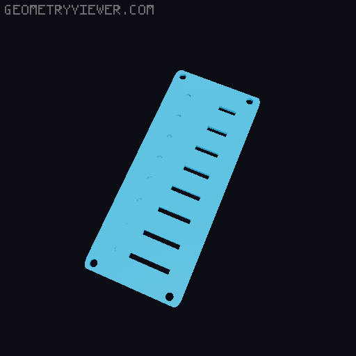 Model A Day Challenge - Day 74 - Harmonica 3D model thumbnail