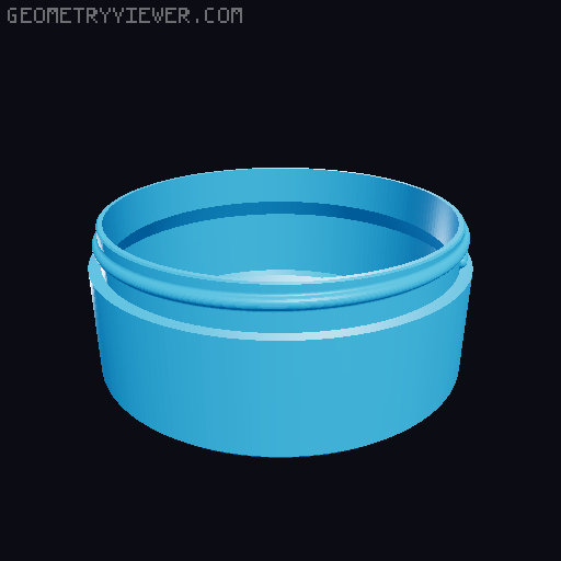 Travel size bottles with caps (parametric) 3D model thumbnail