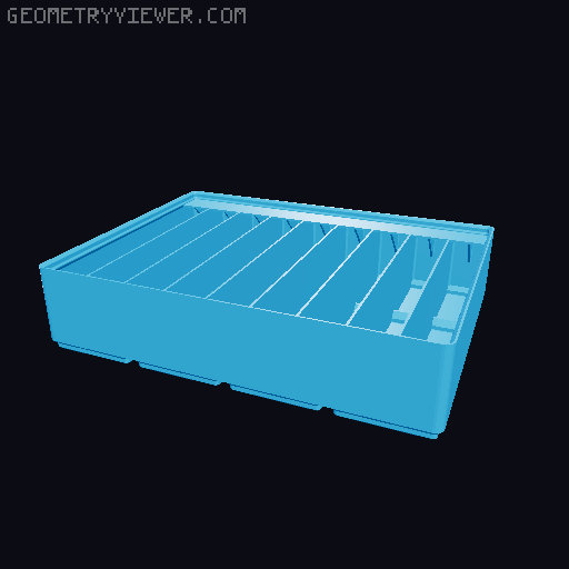 Gridfinity Ultra Light Bins - Divider Label Edition 3D model thumbnail
