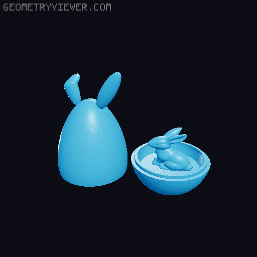 Easter egg place holder with custom name and without 3D model thumbnail