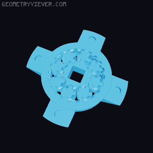 Modular Toy Robot Arm Accessories 3D model thumbnail