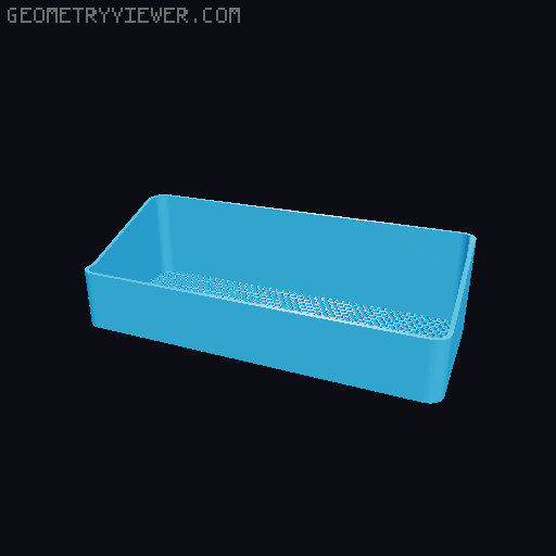 Bin for Ikea skadis - 564 models - hooks need support 3D model thumbnail