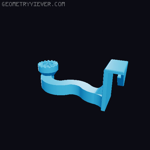 Prusa Mini Phone Holder Arm 3D model thumbnail