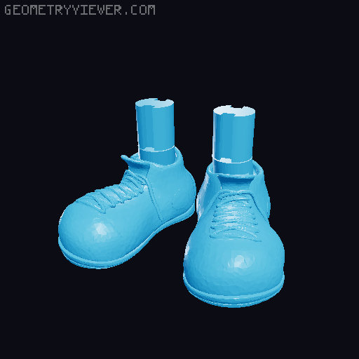Updated Shoes for Cute Christmas Tree with Shoes 3D model thumbnail