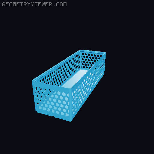Gridfinity Hex Bins all sizes 3D model thumbnail