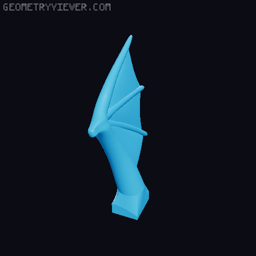 Baby Dragon - Single and Multimaterial printing 3D model thumbnail