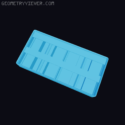 Gridfinity Ultra Light Bins - Divider Label Edition 3D model thumbnail