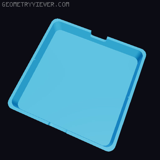 Tic Tac Cap - Remix board with lid 3D model thumbnail
