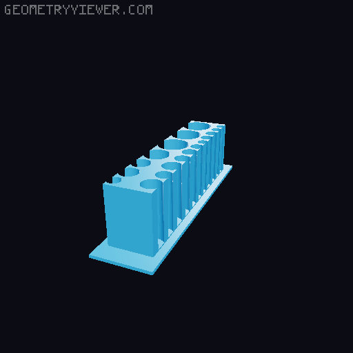 Battery organizer for classic and cell batteries 3D model thumbnail