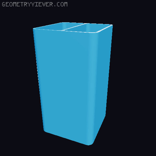 Bin for Ikea skadis - 564 models - hooks need support 3D model thumbnail