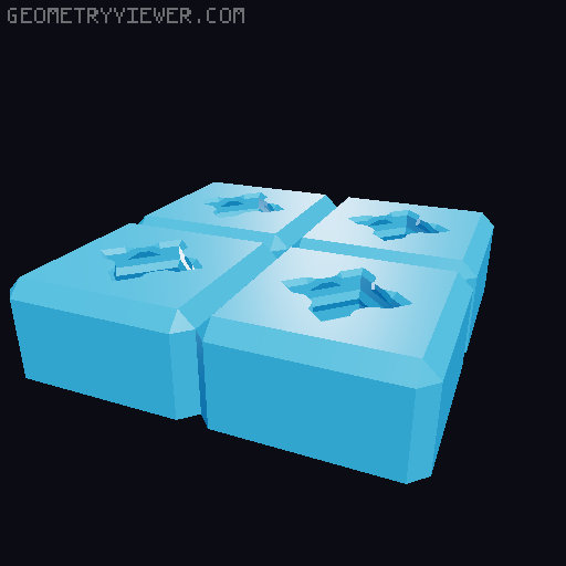 BlokCraft Dungeons! Base Set 3D model thumbnail