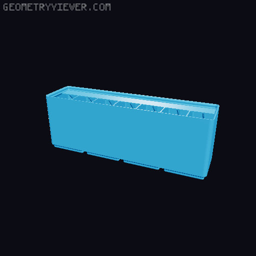 Gridfinity Ultra Light Bins - Divider Label Edition 3D model thumbnail