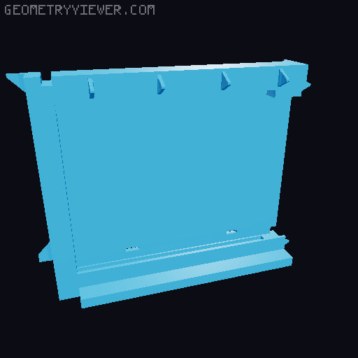AFA – Intrepid - 4.5" Scale - Cargo Bay Quad-Coves 3D model thumbnail