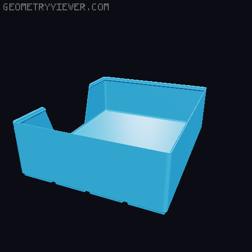 Gridfinity wall cutout collection 3D model thumbnail