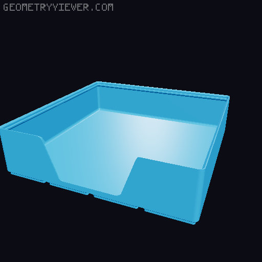 Gridfinity wall cutout collection 3D model thumbnail