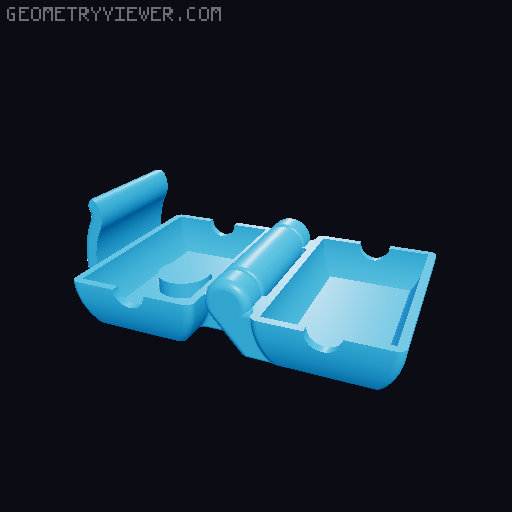 Filament Dust Filter with Magnet 3D model thumbnail