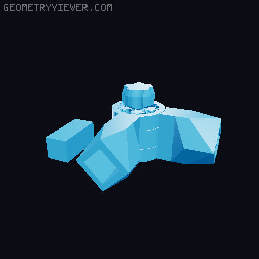Modular Toy Robot Arm 3D model thumbnail