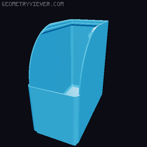 Gridfinity rouded bins collection all sizes 3D model thumbnail