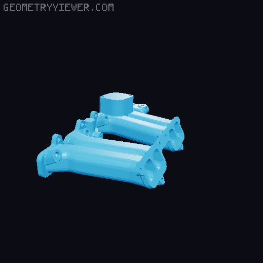 MINI Toyota 4 Cylinder Engine 22RE, Complete Working Model Mini Edition 3D model thumbnail