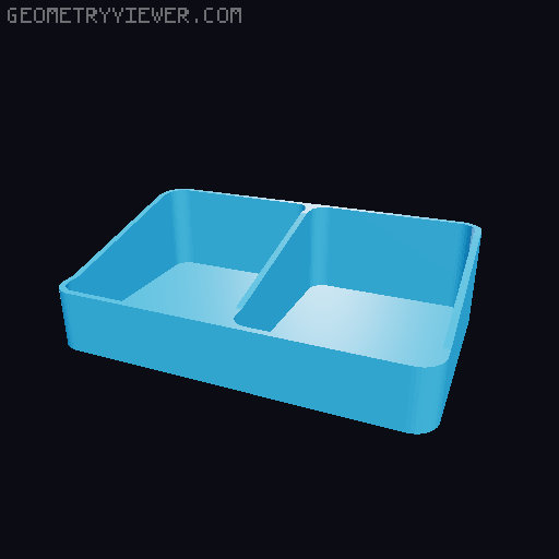 Bin for Ikea skadis - 564 models - hooks need support 3D model thumbnail
