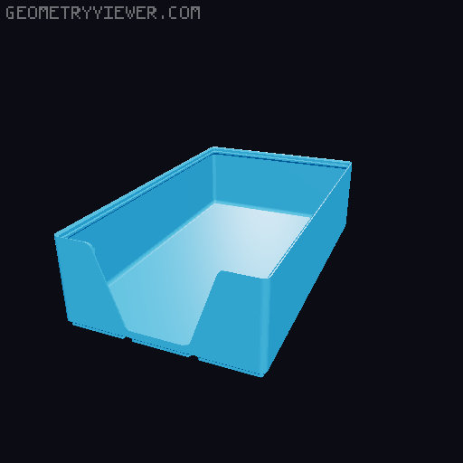 Gridfinity wall cutout collection 3D model thumbnail