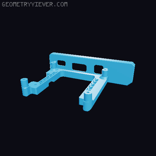 Raspberry Pi B+, 2 B, 3 B, 3 B+ Case (REMIXED) 3D model thumbnail
