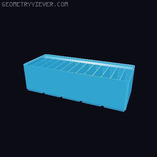 Gridfinity Ultra Light Bins - Divider Label Edition 3D model thumbnail