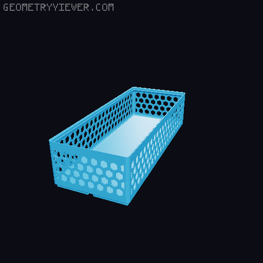 Gridfinity Hex Bins all sizes 3D model thumbnail