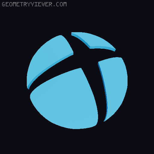 Xbox Controller Dual Stand 3D model thumbnail