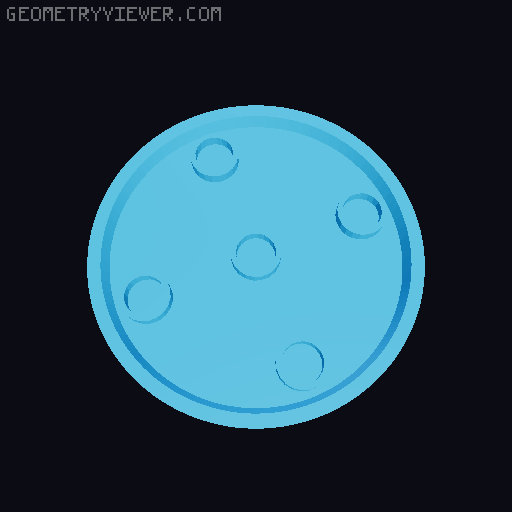 mini bases with magnet slots 3D model thumbnail