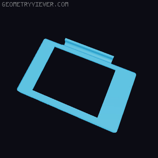Cheap Yellow Display Case 3D model thumbnail