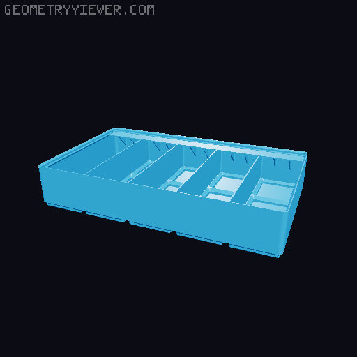 Gridfinity Ultra Light Bins - Divider Label Edition 3D model thumbnail