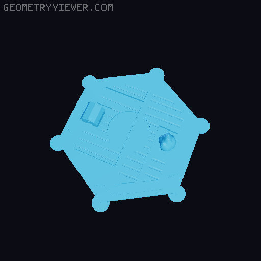 Catan Tiles grain/Dessert and harbor pieces 3D model thumbnail