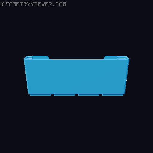 Gridfinity wall cutout collection 3D model thumbnail