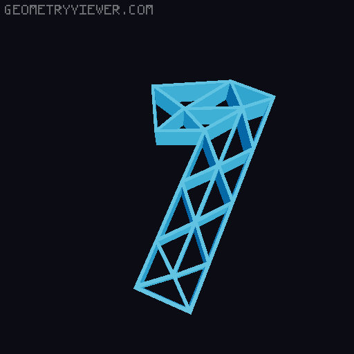 Geometric Numbers 3D model thumbnail