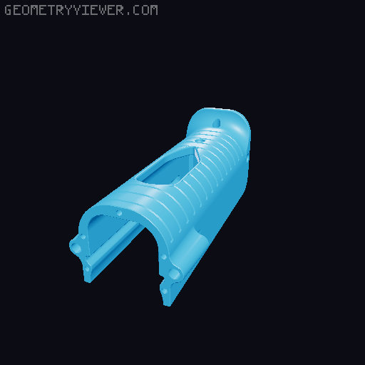 Sillybutts Foxbat rear top slide mods 3D model thumbnail