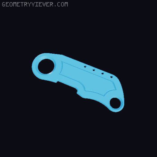 Utility Folder Knife 3D model thumbnail