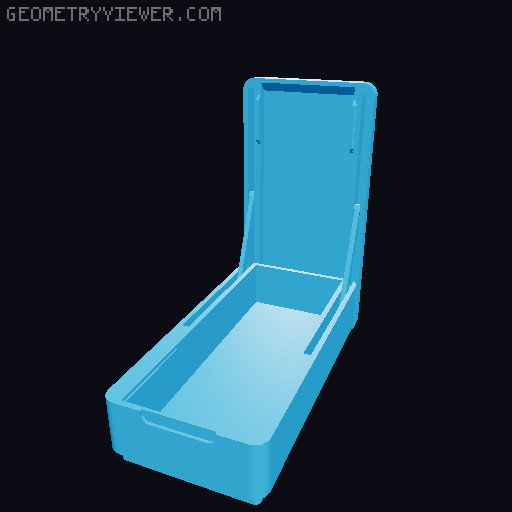 Gridfinity Linkage Lid Box (Print in Place) 3D model thumbnail