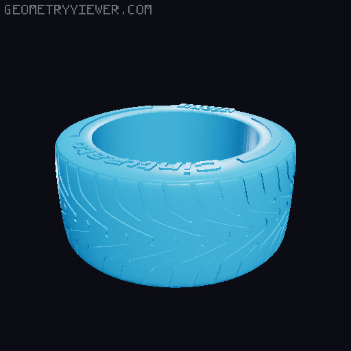 Formula 1 Pirelli tyre 18-inch aero wheels 2022-2025 3D model thumbnail