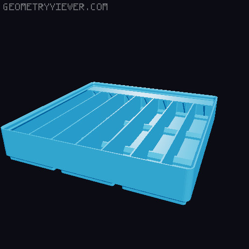 Gridfinity Ultra Light Bins - Divider Label Edition 3D model thumbnail