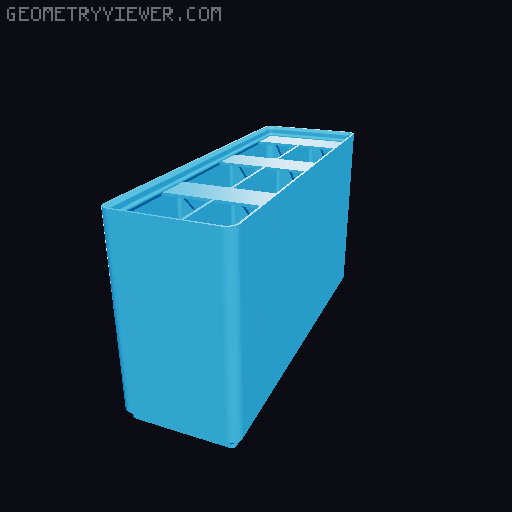 Gridfinity Ultra Light Bins - Divider Label Edition 3D model thumbnail