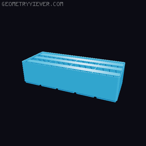 Gridfinity Ultra Light Bins - Divider Label Edition 3D model thumbnail