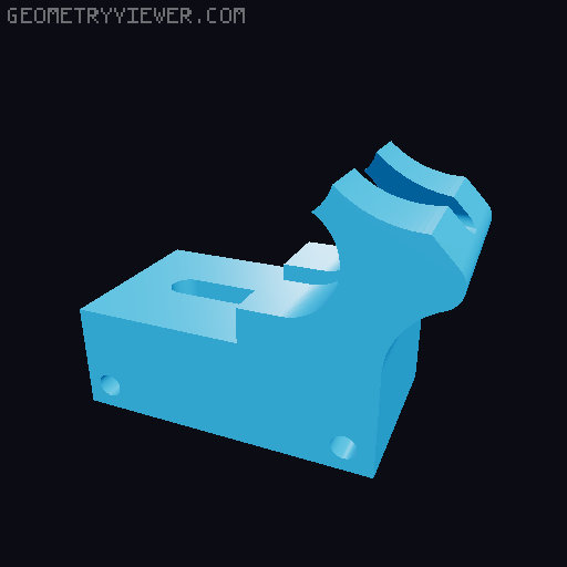 Self feeding open source filament pelletizer 3D model thumbnail