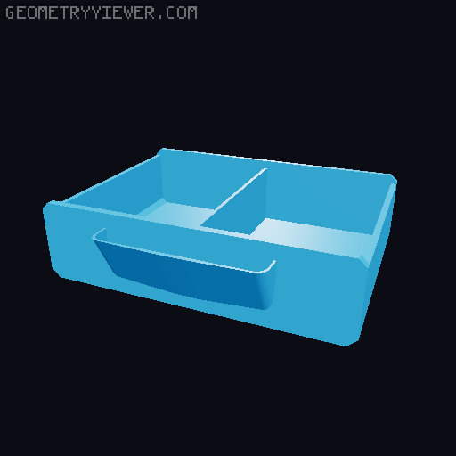 Modular Organizer 3D model thumbnail