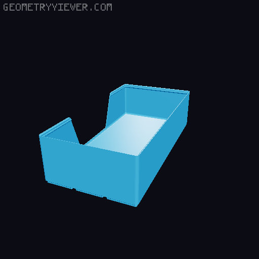 Gridfinity wall cutout collection 3D model thumbnail