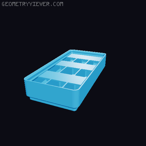 Gridfinity Ultra Light Bins - Divider Label Edition 3D model thumbnail