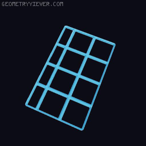 Fractional Gridfinity Expanded 3D model thumbnail