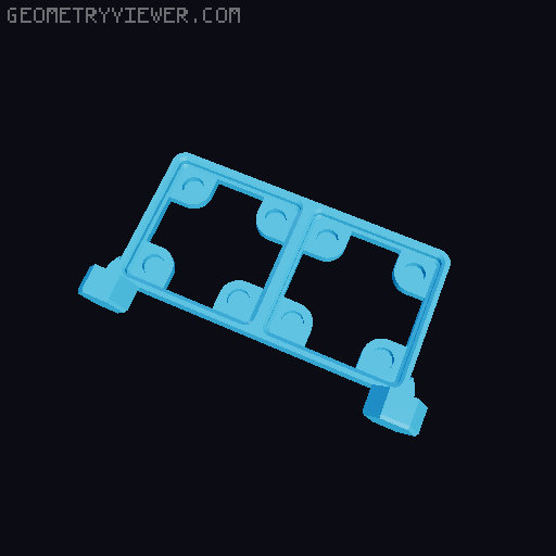 Honeycomb Wall Gridfinity Magnet Base 3D model thumbnail