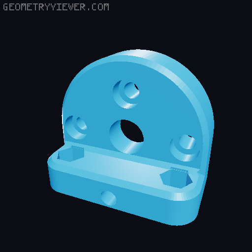 EXPLORER-MK1 3D PRINTED 1:10 RC CHASSIS 3D model thumbnail