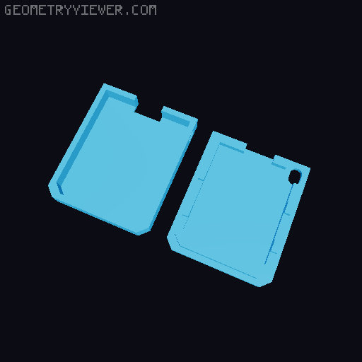 ESP32 D1 Mini Case 3D model thumbnail